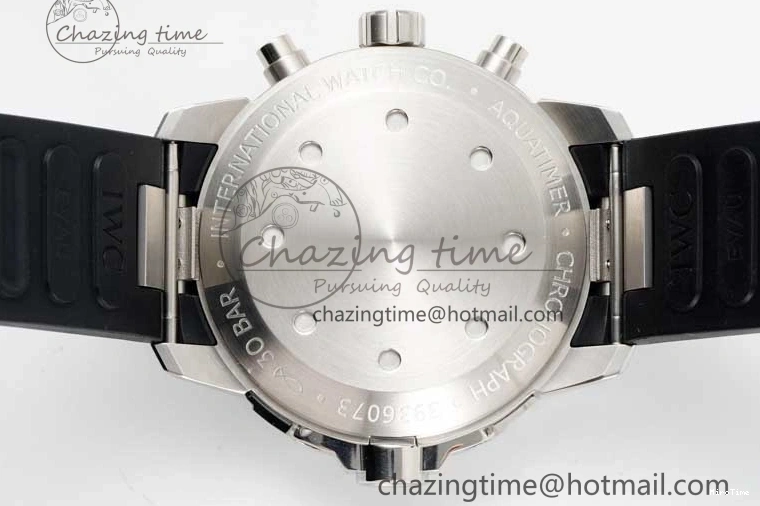 MIROTIME 1226 Aquatimer Chrono SS RSF 1:1 Best Edition Black Dial on Black Rubber Strap A EyeCatching 7073